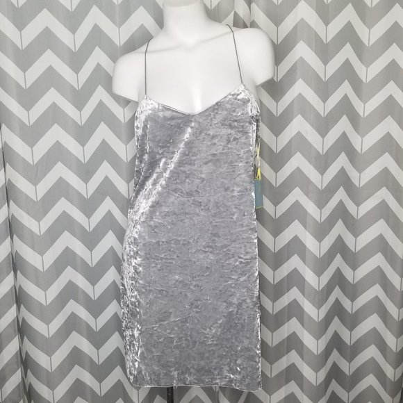 CeCe Dresses & Skirts - NWT CECE Mia velvet gray dress